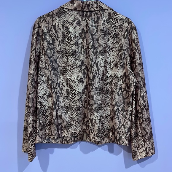 Norton Mcnaughton Pink Snakeskin Zip Up size 14 - Picture 5 of 5